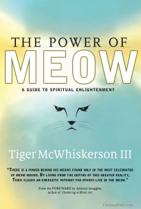 Picture of book that says "The Power of Meow"
